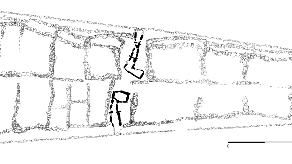Dlouhý hrob, půdorys