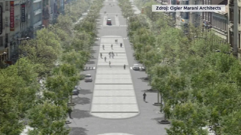 Vizualizace Václavského náměstí