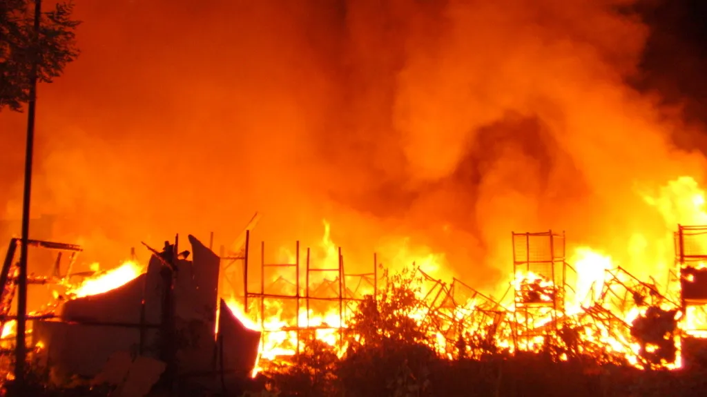 Požár olomoucké textilky