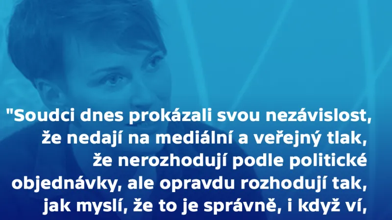 Pavla Holcová k rozhodnutí soudu v kauze Kuciak