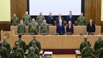 Slavnostní zahájení velitelského shromáždění české armády