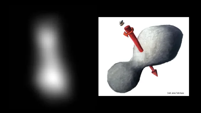 První snímek planetky Ultima Thule pořízený sondou New Horizons