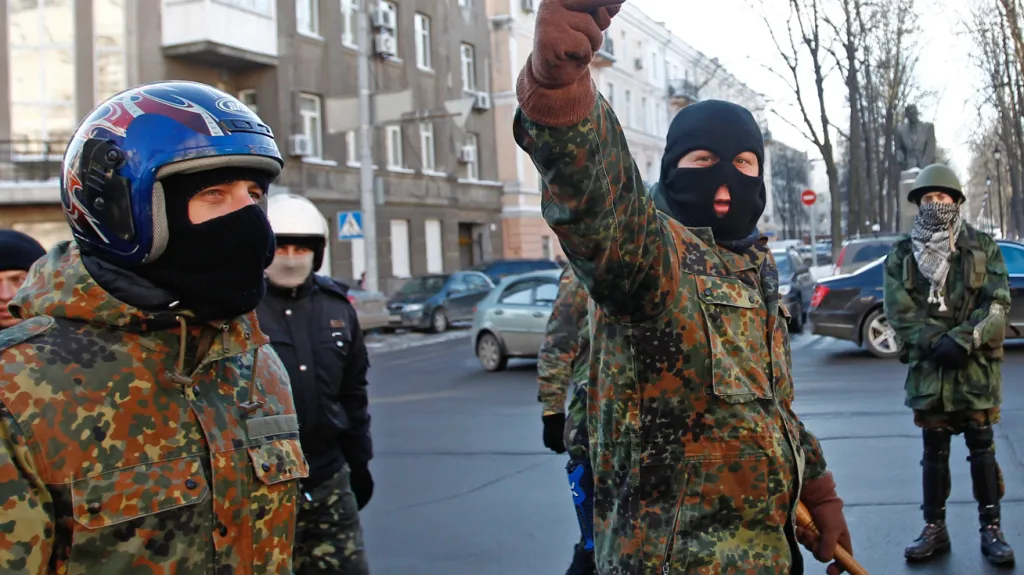 Ukrajinští demonstranti