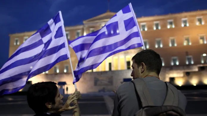 Protesty v Aténách