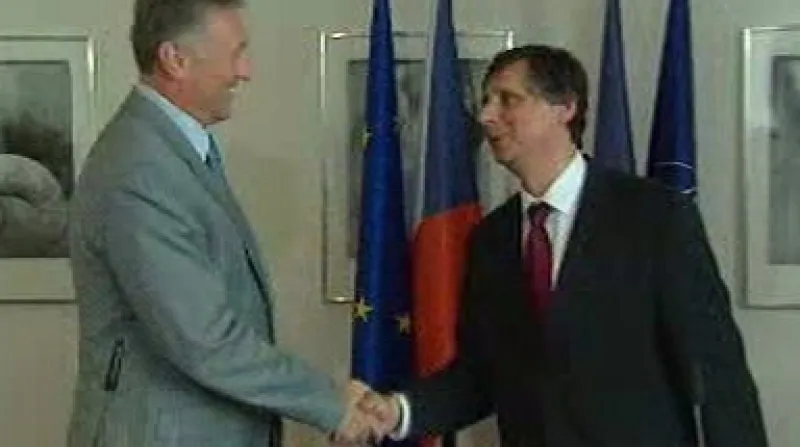 Mirek Topolánek a Jan Fischer