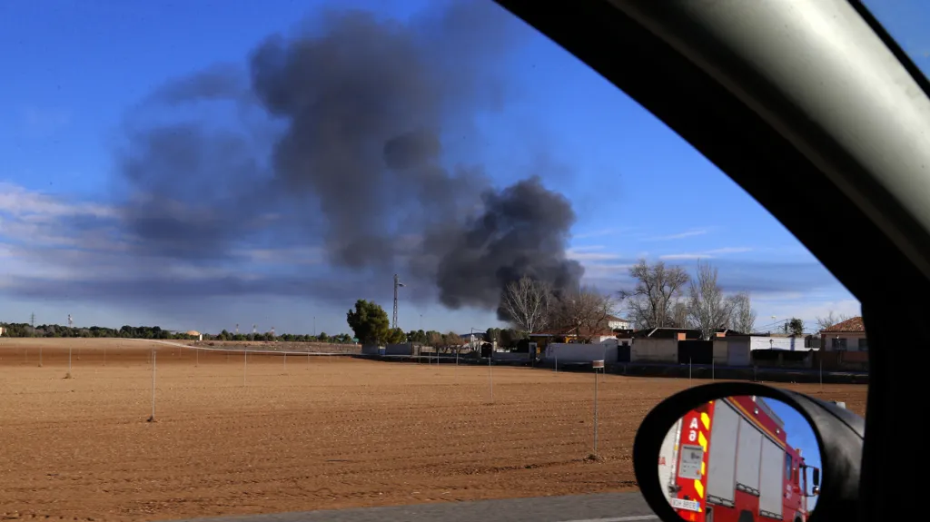 Havárie řecké stíhačky ve Španělsku