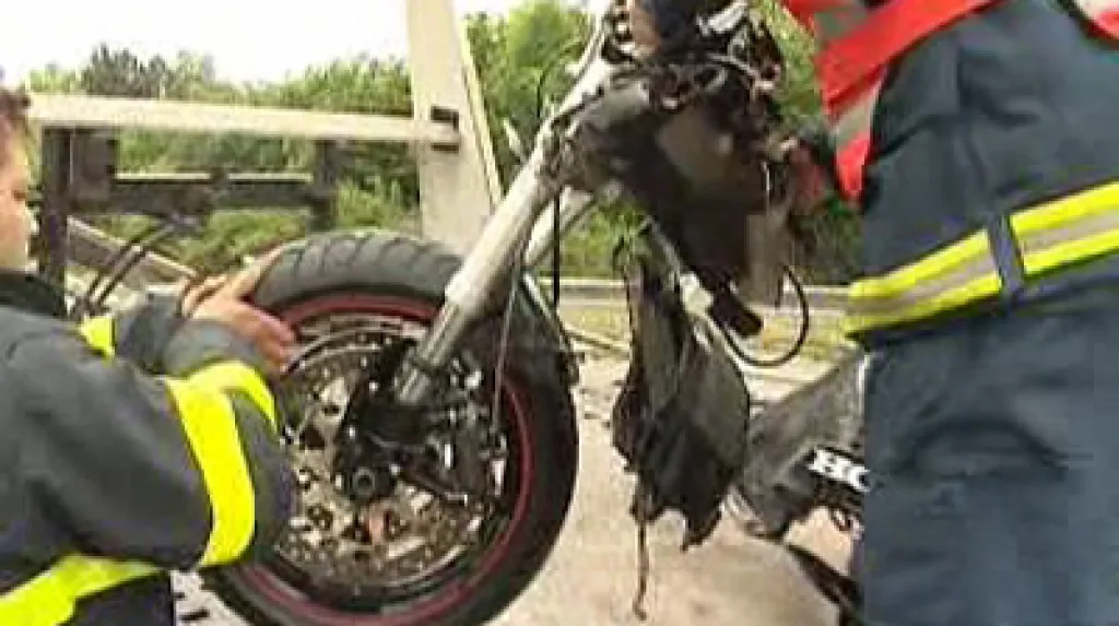 Motorka po nehodě