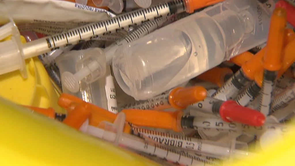 Použité injekční stříkačky