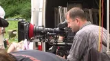 Kameraman David Ployhar na natáčení pohádky Sněžný drak