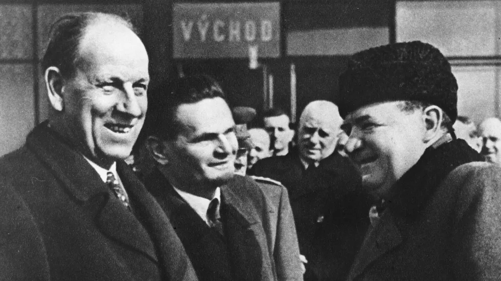 Antonín Zápotocký a Klement Gottwald