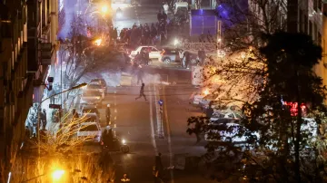 Protesty v Teheránu, snímek z 8. ledna 2026