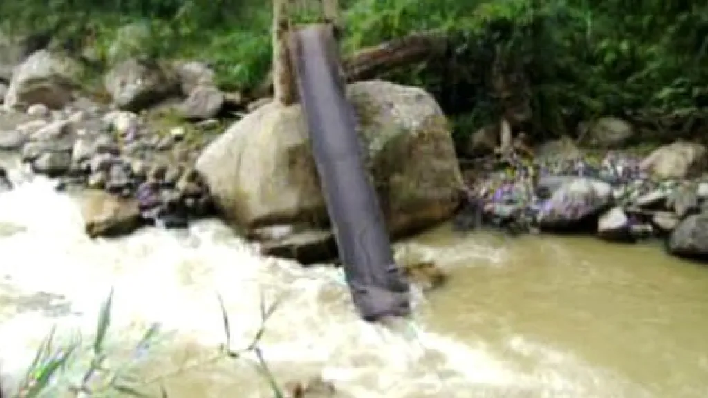 Lávka na hranici Kolumbie a Venezuely