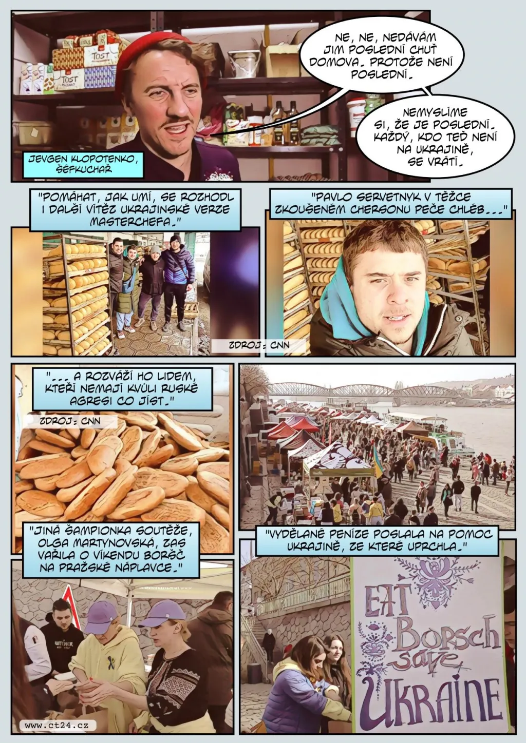 Ukrajinský šéfkuchař pomáhá uprchlíkům