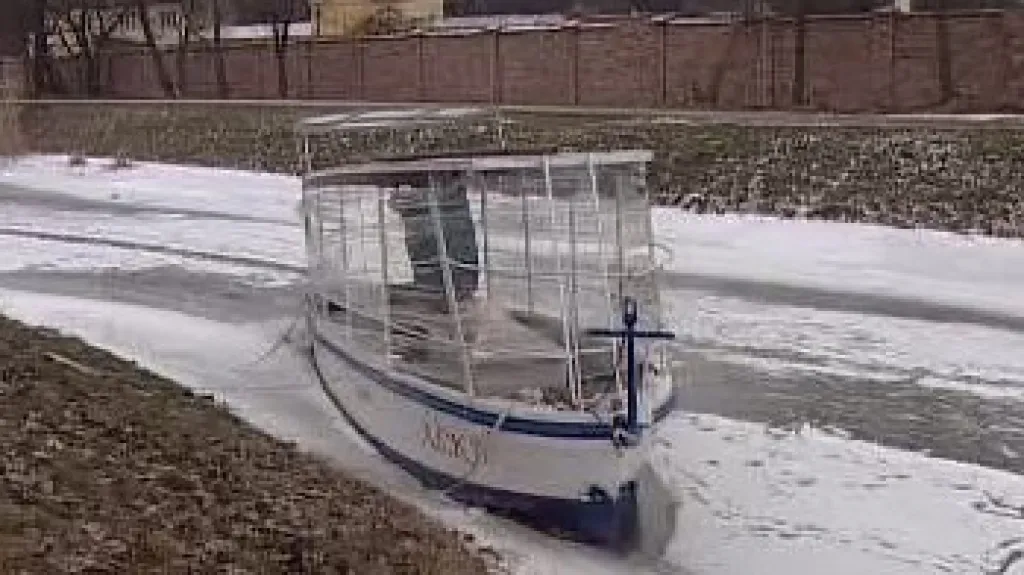 Baťův kanál v zimě