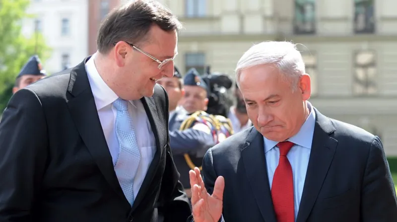 Petr Nečas a Benjamin Netanjahu
