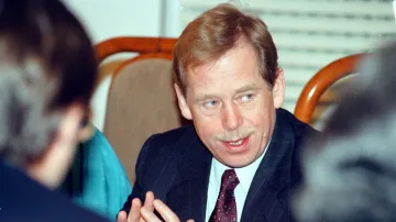 Václav Havel na snímku z roku 1991