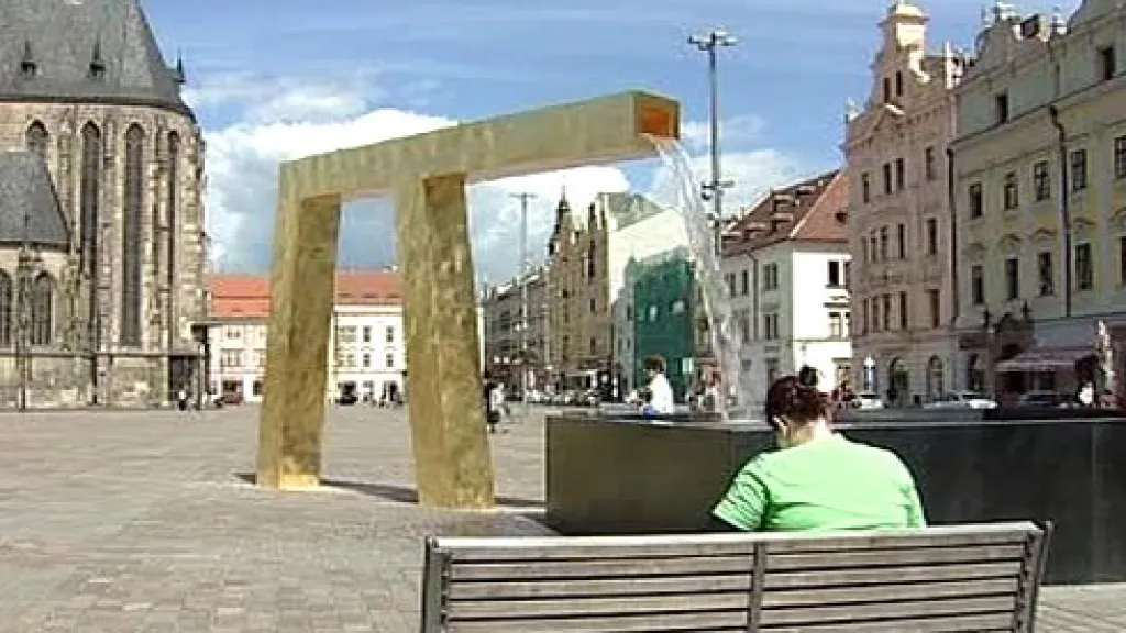 Jedna z nových plzeňských kašen