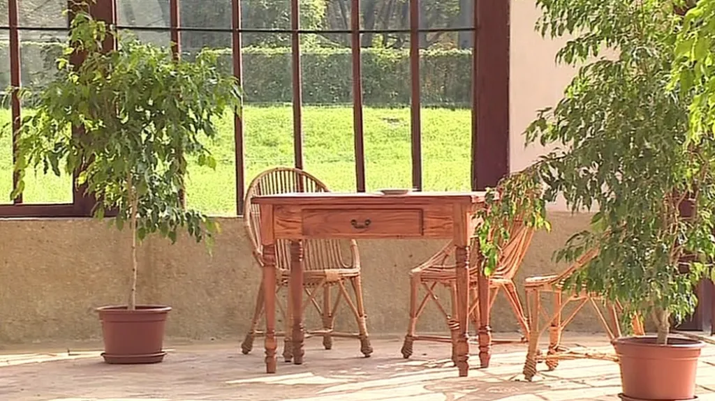 Opravený interiér zámecké oranžerie v Čechách pod Kosířem