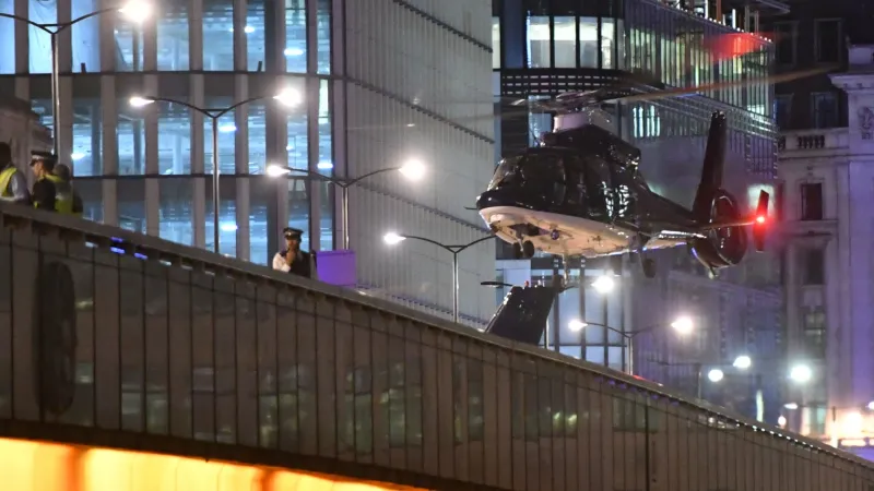 Policejní manévry v centru Londýna