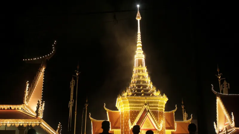 Kremace kambodžského krále Sihanuka