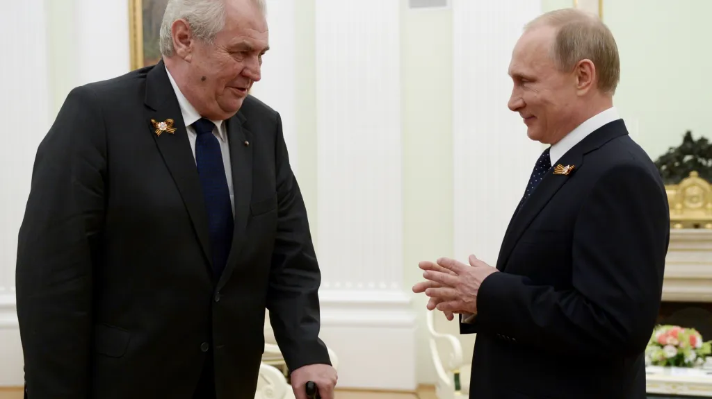 Miloš Zeman a Vladimir Putin