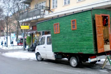 Busking - putování ve sněhu a ledu