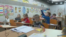 Školní třída v charkovském metru
