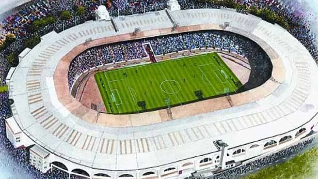 Fotbalový stadion ve Wembley z roku 1923