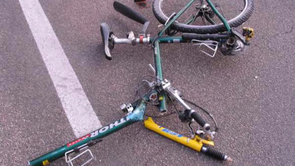 Jízdní kolo sraženého cyklisty