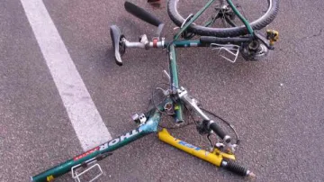 Jízdní kolo sraženého cyklisty