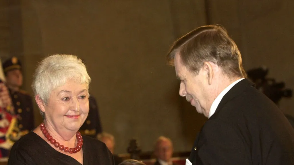 Barbara Coudenhoveová-Kalergiová a Václav Havel