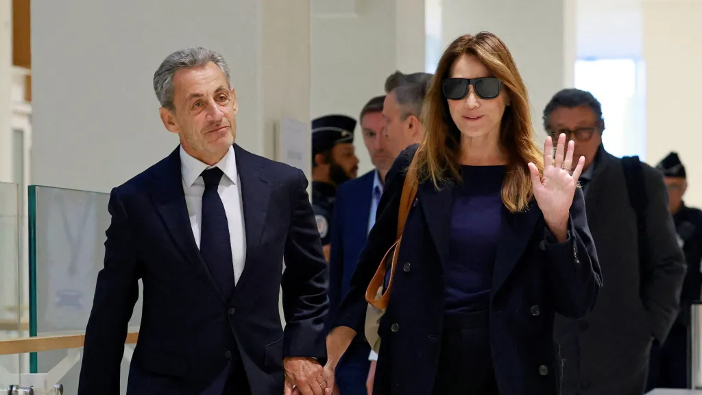 Nicolas Sarkozy s manželkou