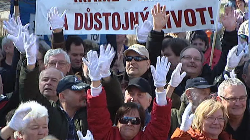 Demonstrace handicapovaných