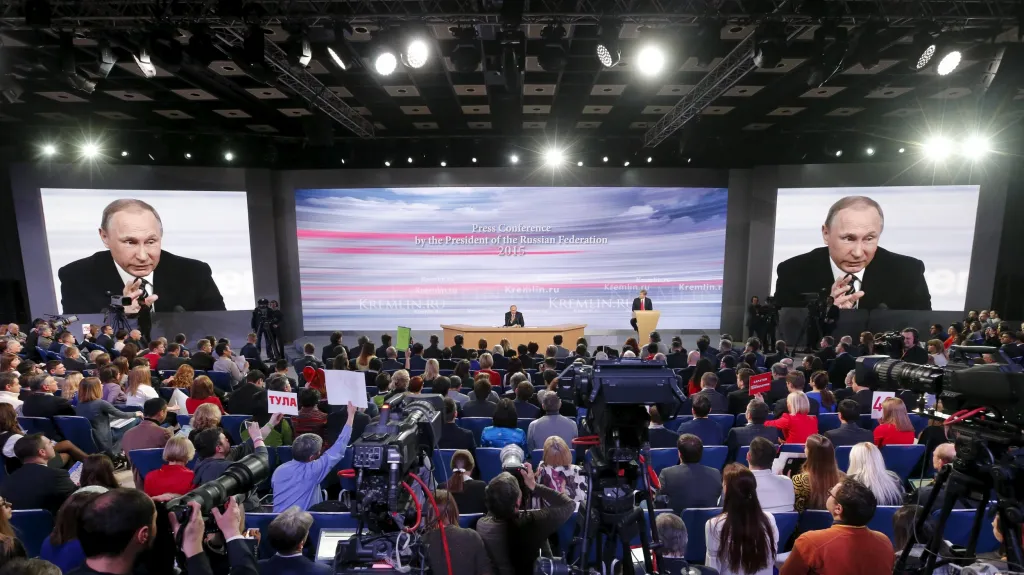 Tisková konference Vladimira Putina