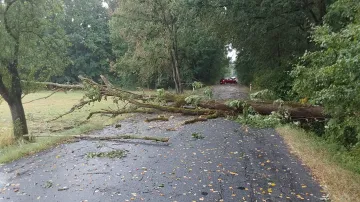 Následky bouřky v Olomouckém kraji