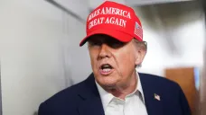 Donald Trump na palubě Air Force One