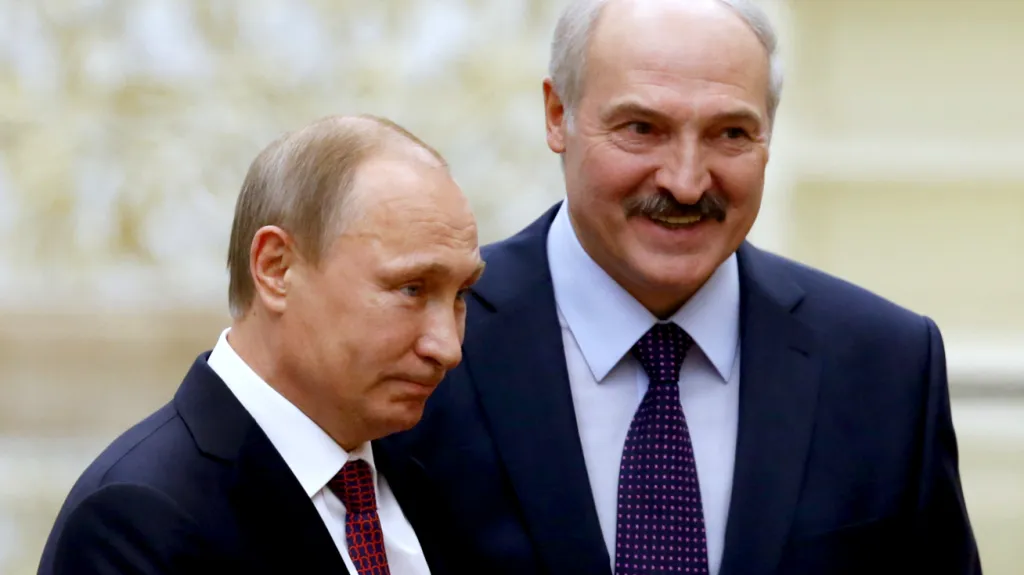 Vladimir Putin a Alexandr Lukašenko