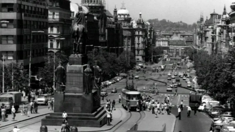 Tramvaje na Václavském náměstí