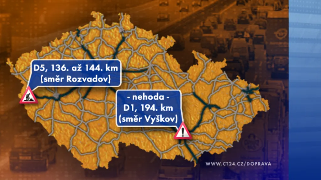 Dopravní situace v pondělí 8. 9. 2008