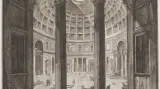 Pantheon – pohled do interiéru, z cyklu Vedute di Roma, 1768