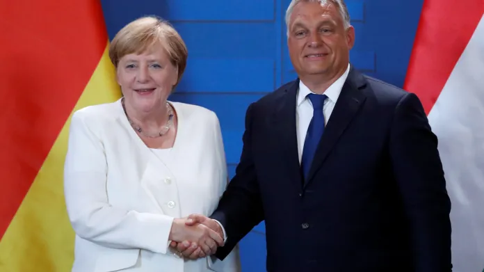 Angela Merkelová a Viktor Orbán v Šoproni