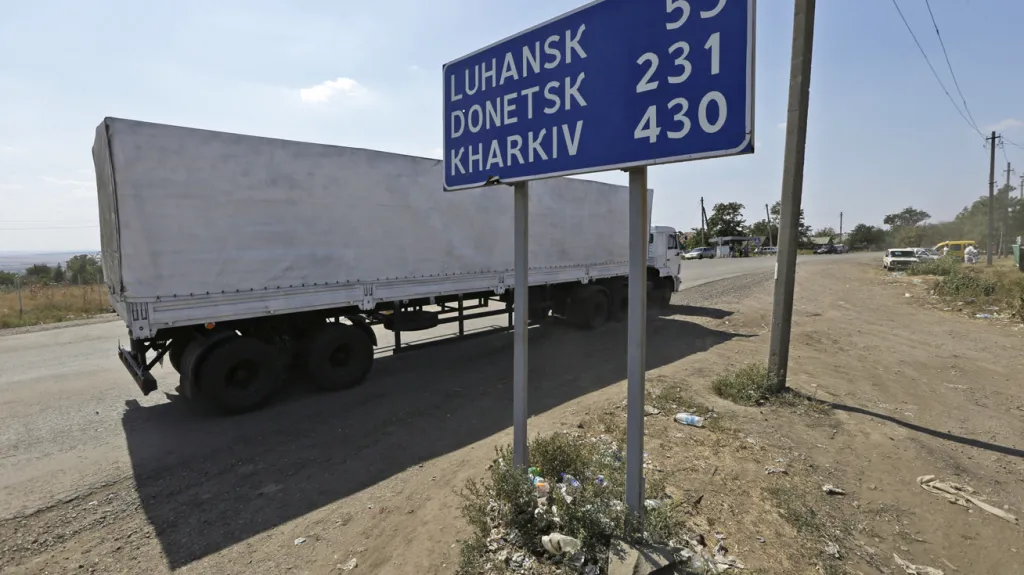 Ruské kamiony s humanitární pomocí jsou na Ukrajině