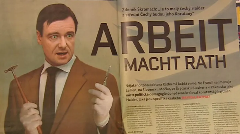 Karikatura Davida Ratha v Reflexu