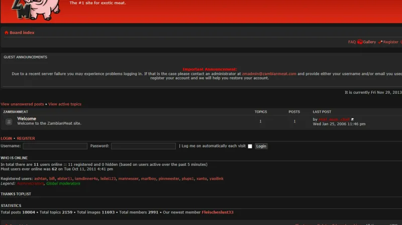 Muži se seznámili na stránkách pro lidi se zálibou v "exotických" druzích masa