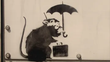 Banksyho graffiti (2002)