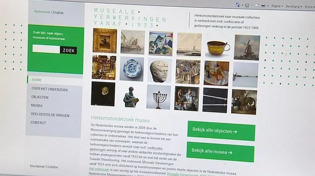 Nizozemská internetová stránka pátrá po ukradených židovských dílech