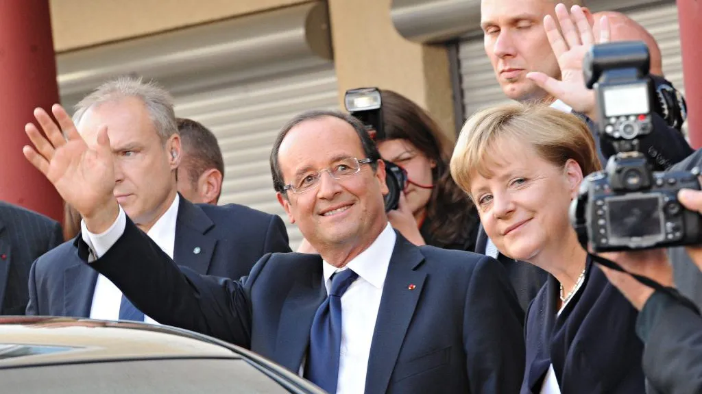 François Hollande a Angela Merkelová
