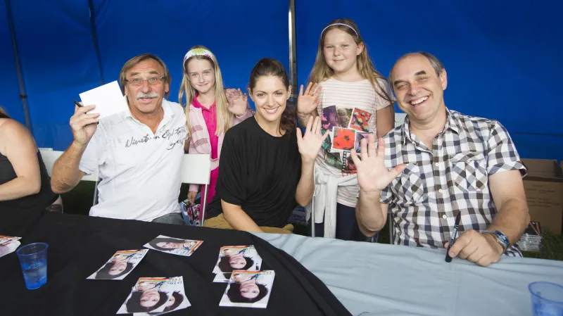 Zájem byl i o autogramiádu známých televizních tváří