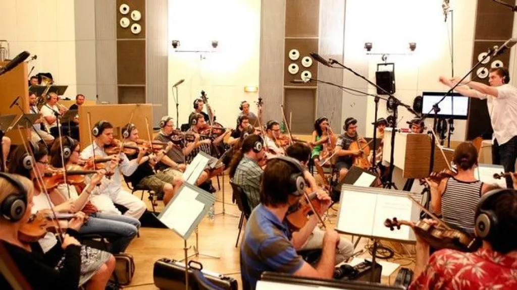 Epoque Orchestra při nahrávání znělek pro kanál ČT :D