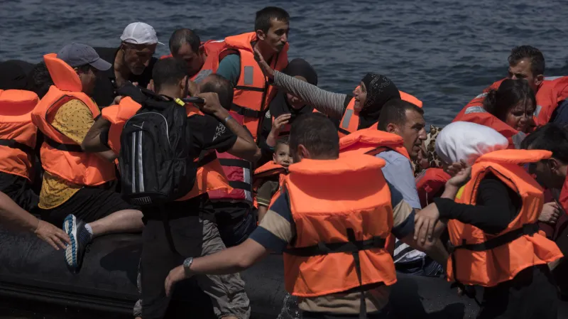 Uprchlíci u řeckých břehů